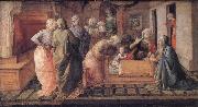 Fra Filippo Lippi The Infant St Ambrose's Mirache of the Bees oil on canvas